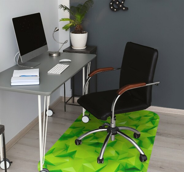 Tapis fauteuil bureau do biura Abstraction verte