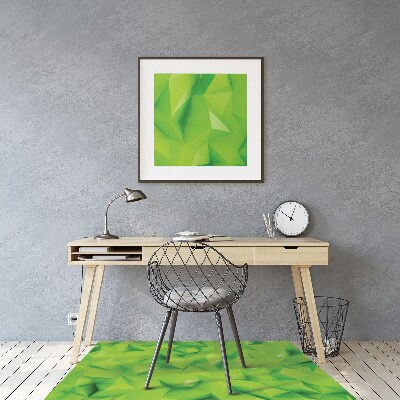 Tapis fauteuil bureau do biura Abstraction verte