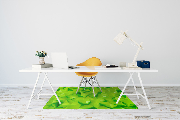 Tapis fauteuil bureau do biura Abstraction verte