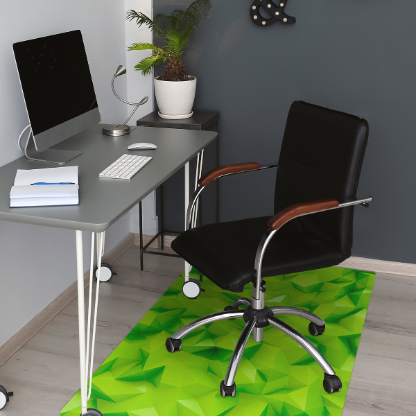 Tapis fauteuil bureau do biura Abstraction verte