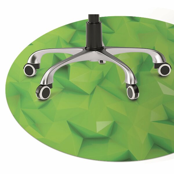 Tapis fauteuil bureau do biura Abstraction verte