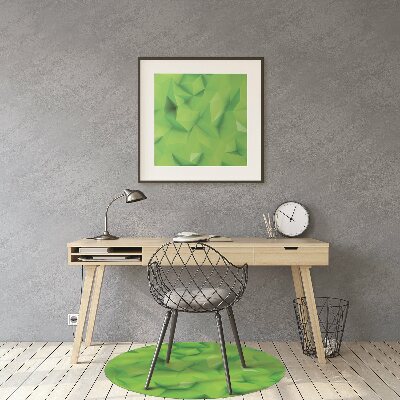 Tapis fauteuil bureau do biura Abstraction verte