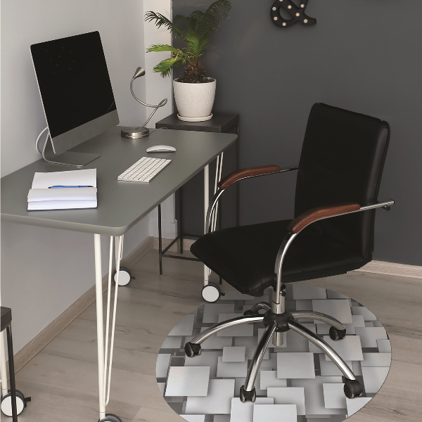 Tapis de chaise Tampons gris