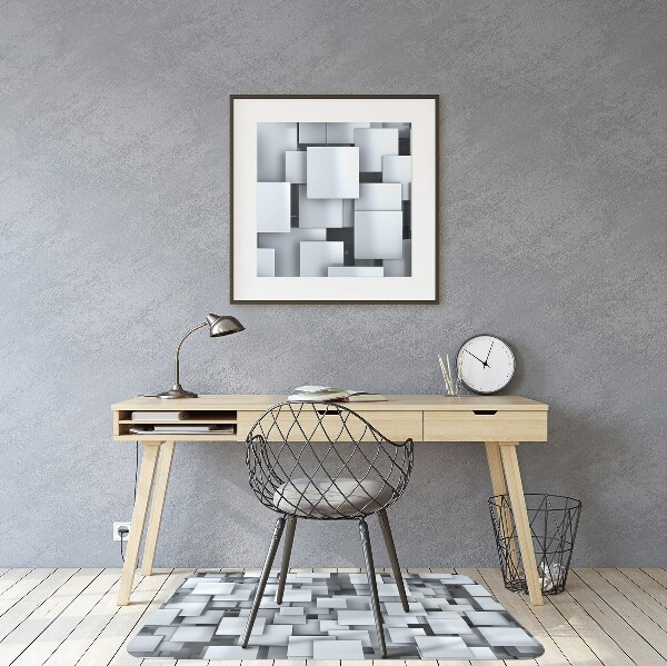 Tapis de chaise Tampons gris
