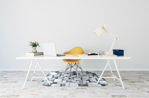 Tapis de chaise Tampons gris