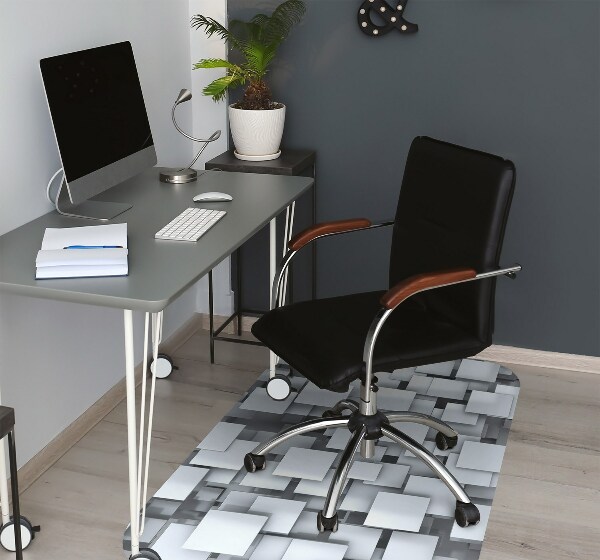 Tapis de chaise Tampons gris
