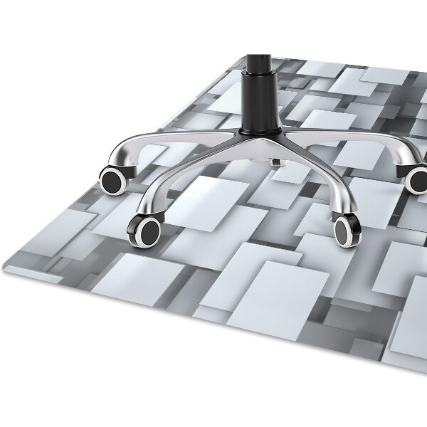 Tapis de chaise Tampons gris