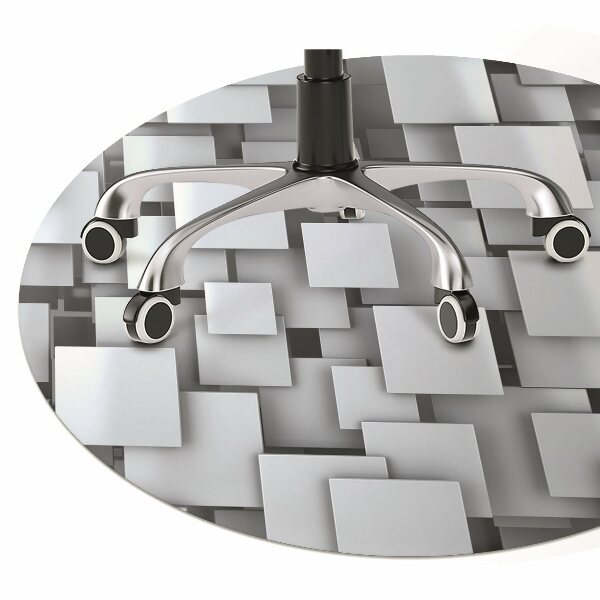 Tapis de chaise Tampons gris