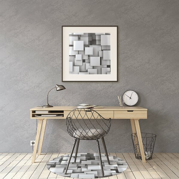 Tapis de chaise Tampons gris