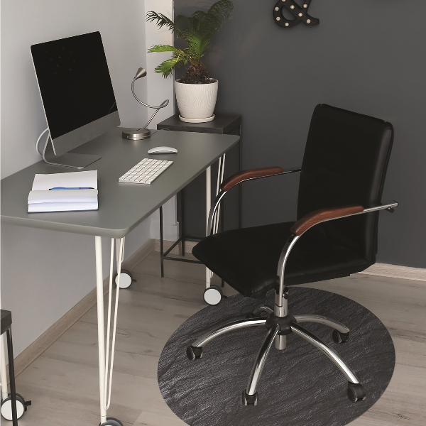 Tapis bureau Marbre noir
