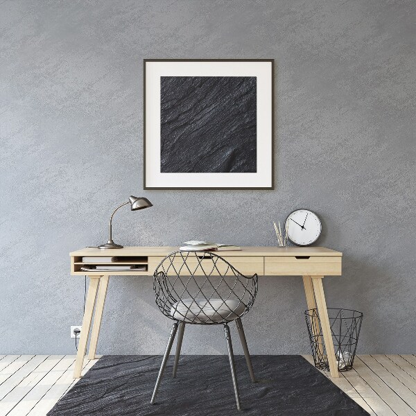 Tapis bureau Marbre noir