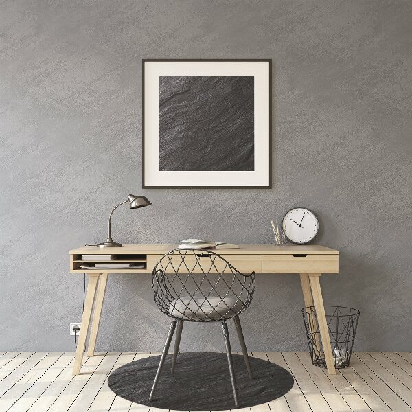 Tapis bureau Marbre noir