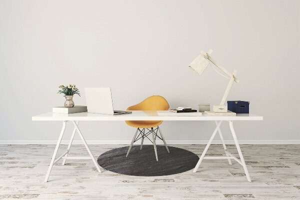 Tapis bureau Marbre noir