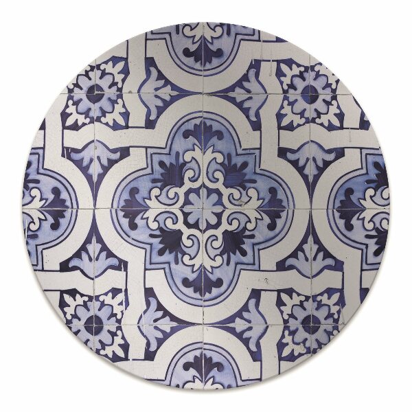 Tapis pour chaise de bureau Tuiles bleues
