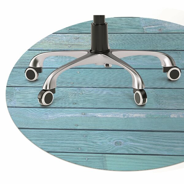 Tapis pour chaise de bureau Planches bleues