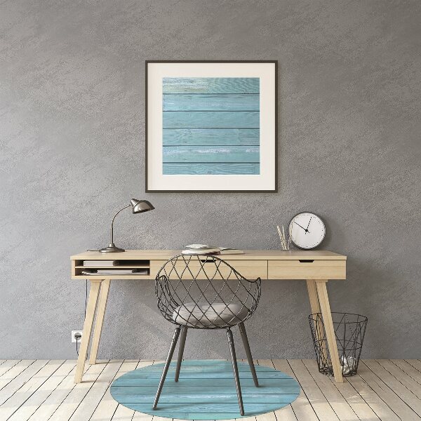 Tapis pour chaise de bureau Planches bleues