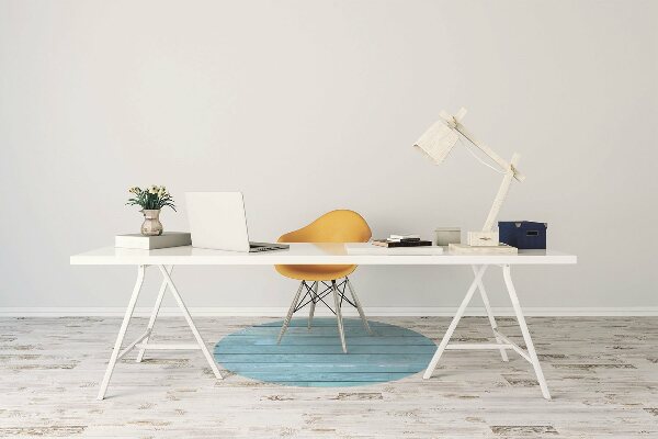 Tapis pour chaise de bureau Planches bleues