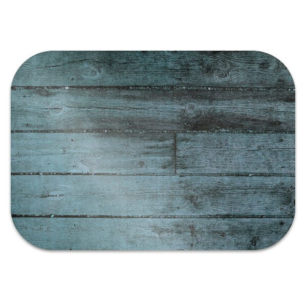 Tapis protège sol Planches bleues
