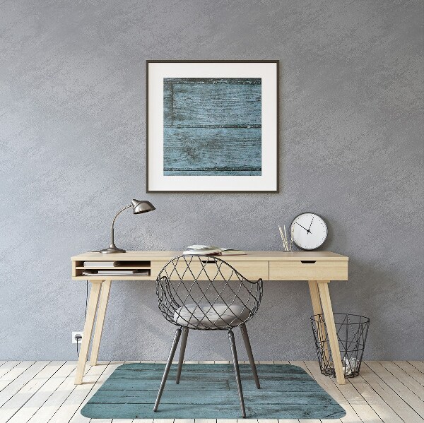 Tapis protège sol Planches bleues