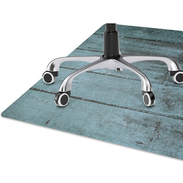 Tapis protège sol Planches bleues