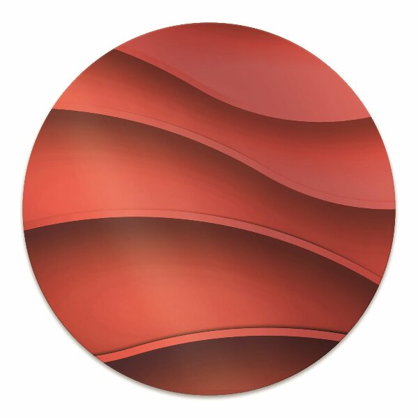 Tapis protection sol Abstraction rouge