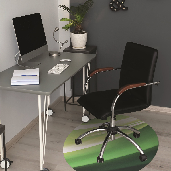 Tapis pour chaise de bureau Abstraction verte