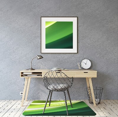 Tapis pour chaise de bureau Abstraction verte