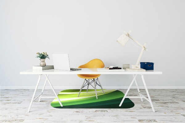 Tapis pour chaise de bureau Abstraction verte