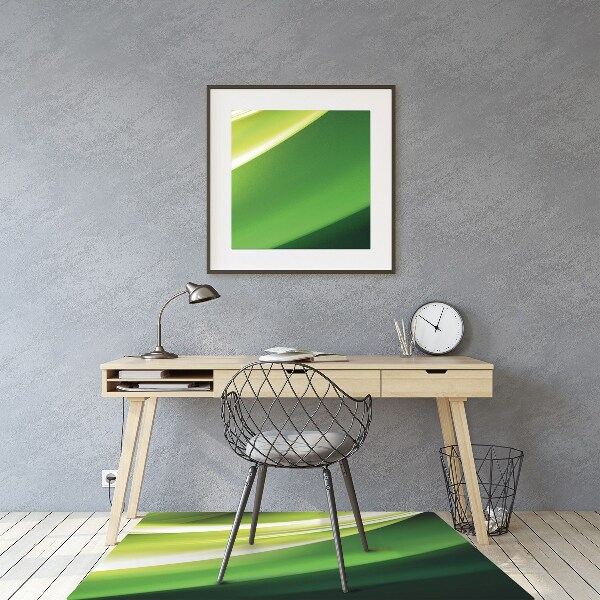 Tapis pour chaise de bureau Abstraction verte