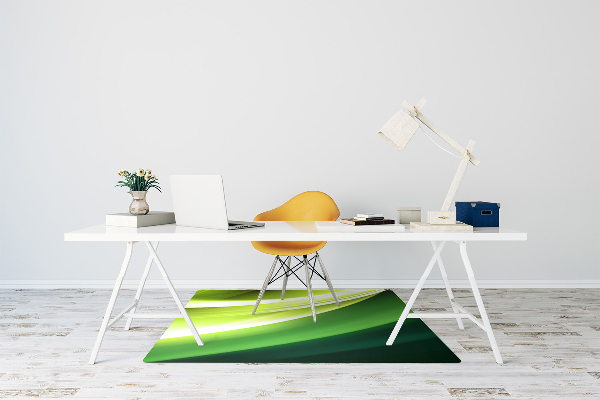 Tapis pour chaise de bureau Abstraction verte