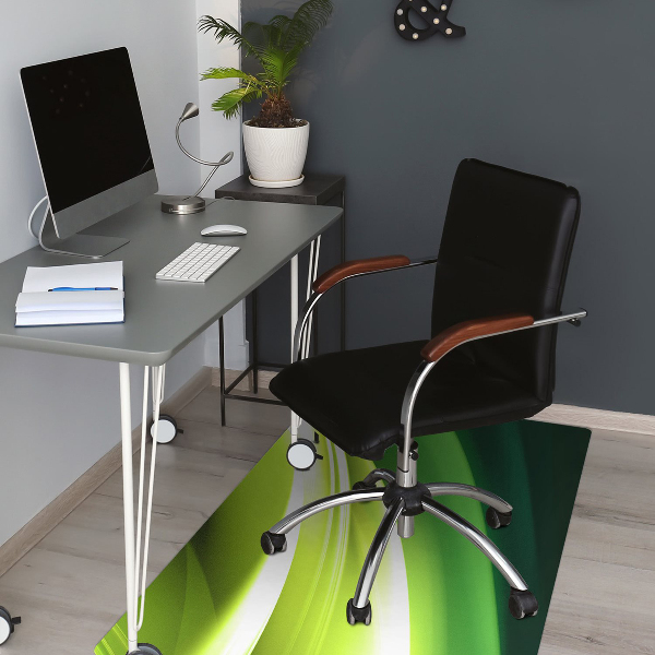 Tapis pour chaise de bureau Abstraction verte