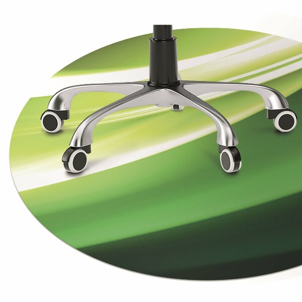 Tapis pour chaise de bureau Abstraction verte