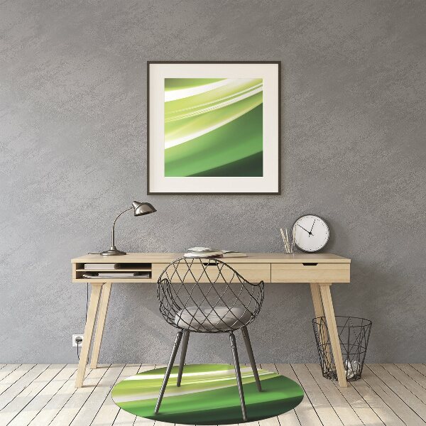 Tapis pour chaise de bureau Abstraction verte