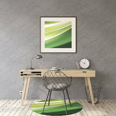 Tapis pour chaise de bureau Abstraction verte