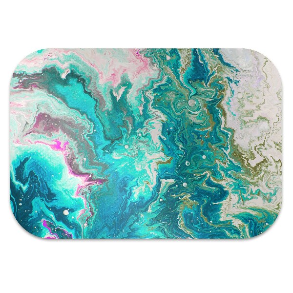 Tapis pour chaise de bureau Abstraction verte