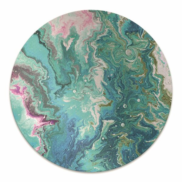 Tapis pour chaise de bureau Abstraction verte