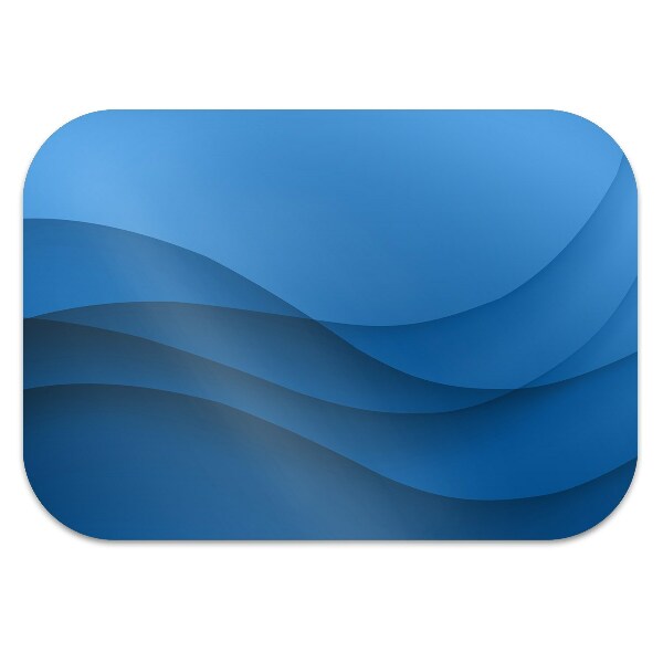 Tapis de chaise Transition bleue
