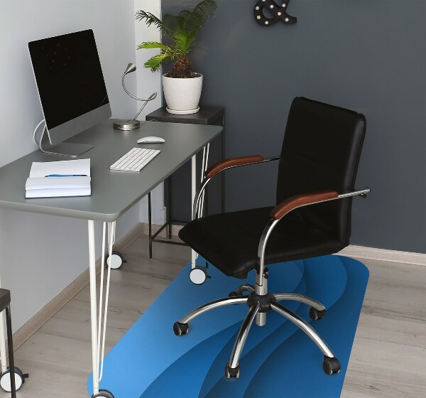 Tapis de chaise Transition bleue