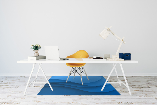 Tapis de chaise Transition bleue