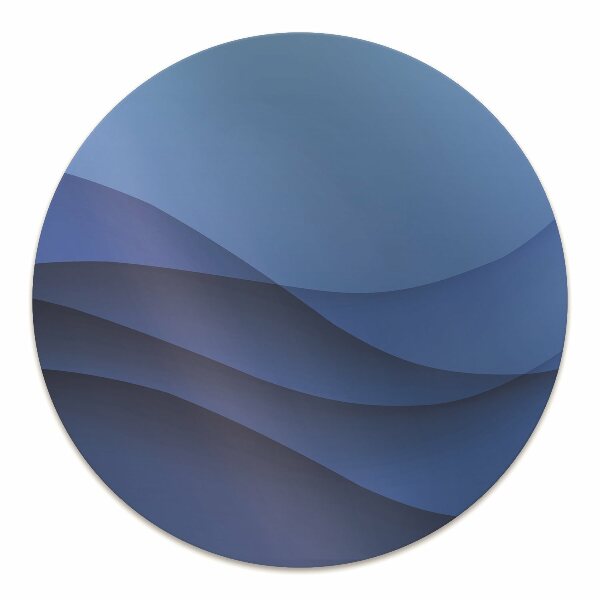 Tapis de chaise Transition bleue
