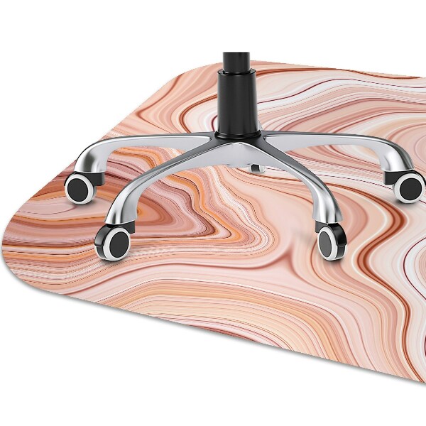 Tapis de chaise de bureau Ecru abstraction