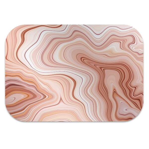 Tapis de chaise de bureau Ecru abstraction