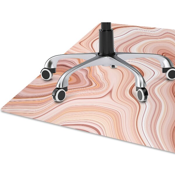 Tapis de chaise de bureau Ecru abstraction