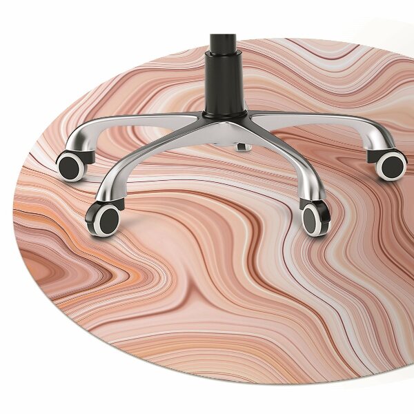 Tapis de chaise de bureau Ecru abstraction
