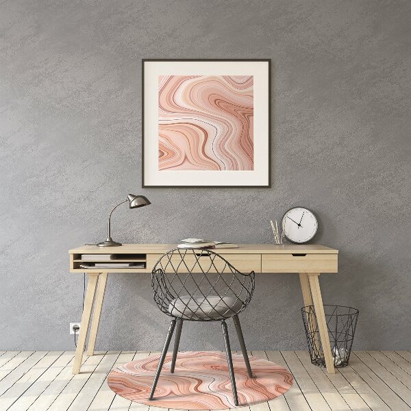 Tapis de chaise de bureau Ecru abstraction