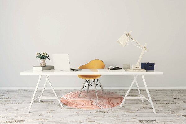 Tapis de chaise de bureau Ecru abstraction
