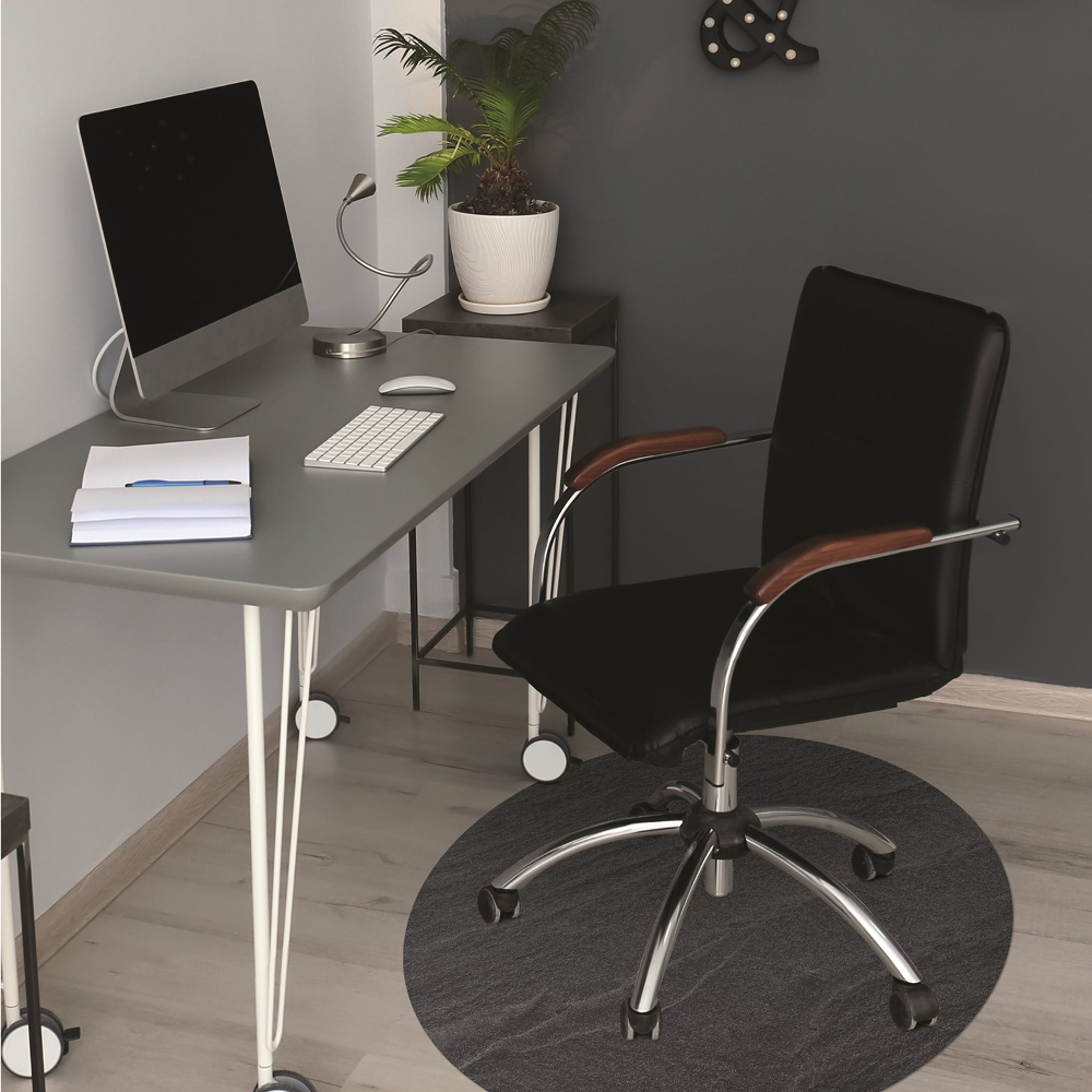 Tapis bureau Sable noir - Decortapis