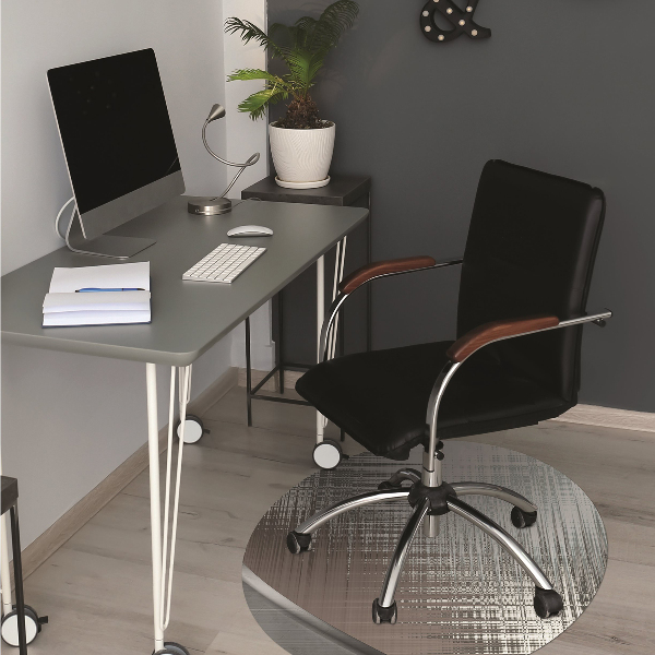 Tapis fauteuil bureau do biura Abstraction. Argent