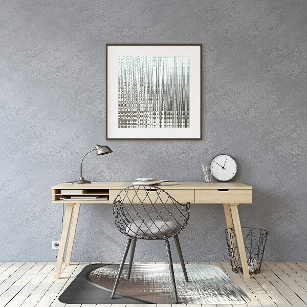 Tapis fauteuil bureau do biura Abstraction. Argent