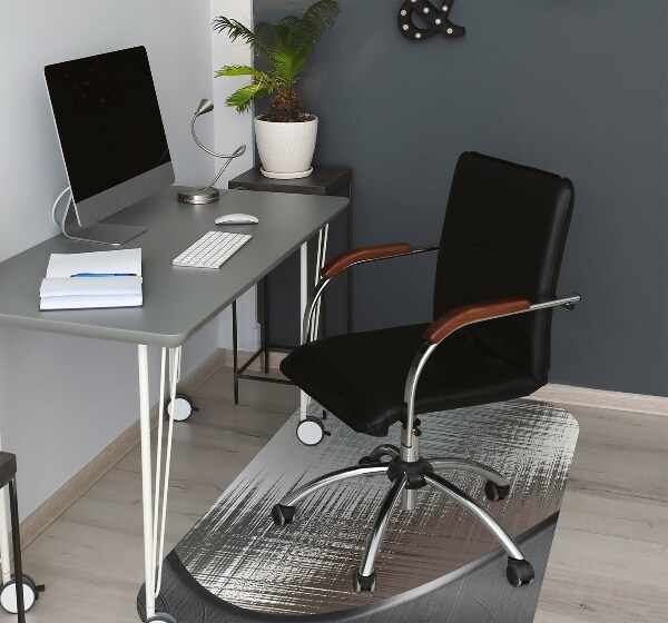 Tapis fauteuil bureau do biura Abstraction. Argent